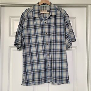 NEW TOMMY BAHAMA Mens Button Down S/S Silk Sz MD